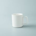 New Bone China 10oz 285ml White Ceramic Mugs Simple For Restaurant