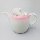 Red Glaze Gradual Change Japanese Teapot With Ceramic Lid And Spout