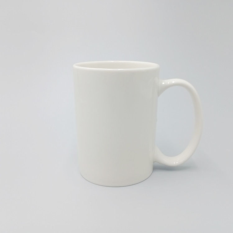 White Glazed ODM Blank Bone China Mugs 14 Oz 400ml For Coffee Milk